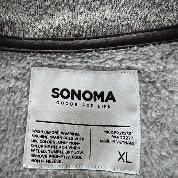Mens zip up - brand Sonoma- size XL - Picture 2 of 2